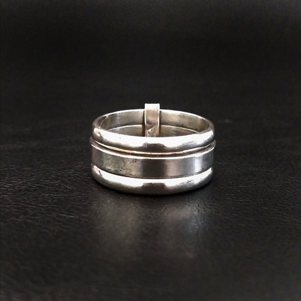 Mexico925 Multiband Ring Size 9 - image 1